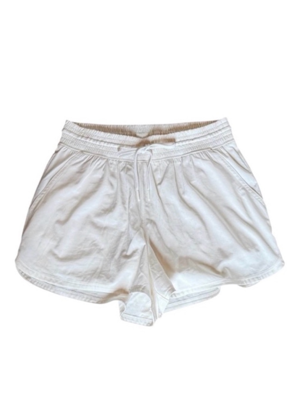 Abercrombie & Fitch White Athletic Shorts